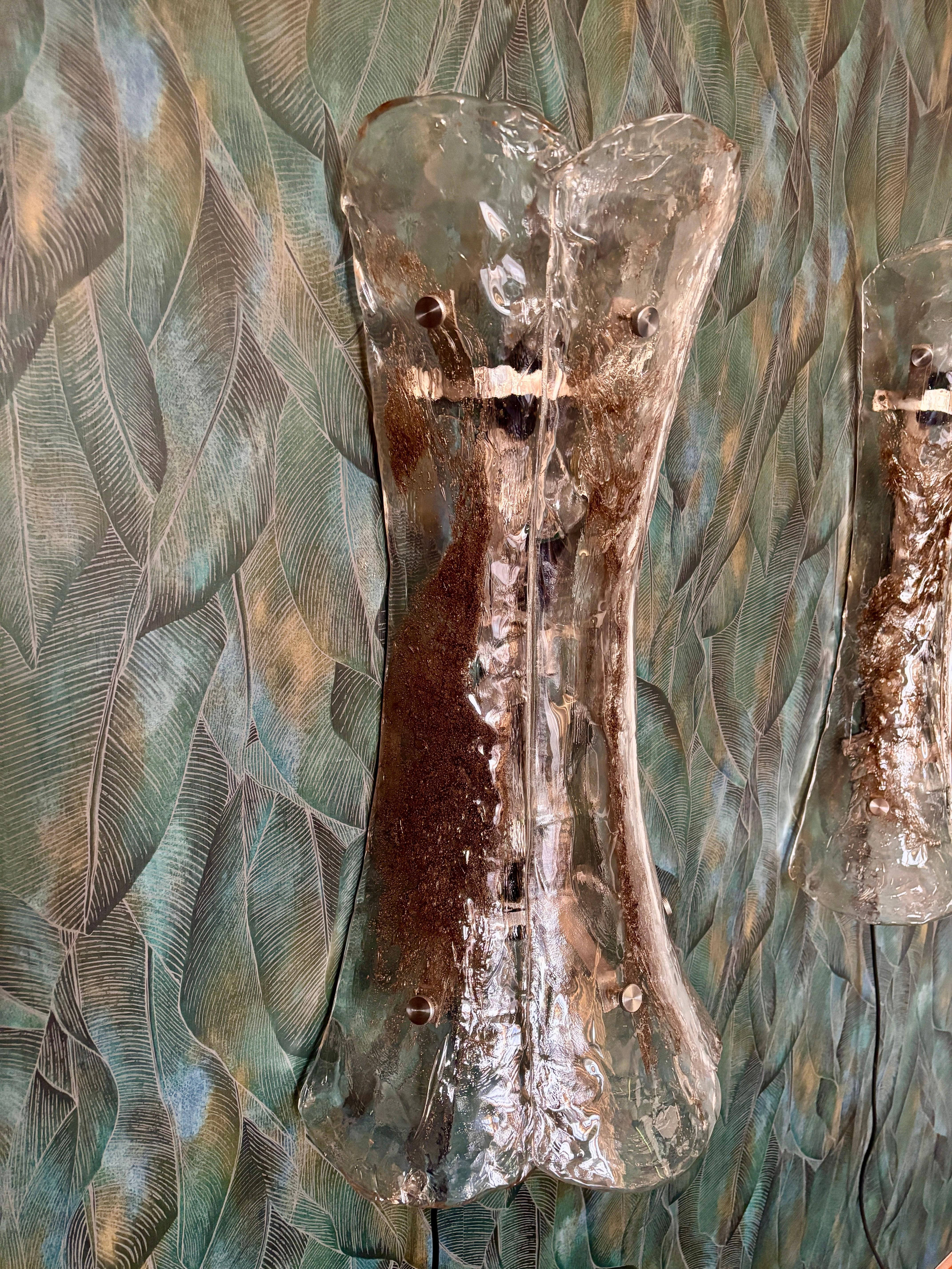 Un par de apliques XXL de Murano de Carlo Nason para Mazzega en venta 6
