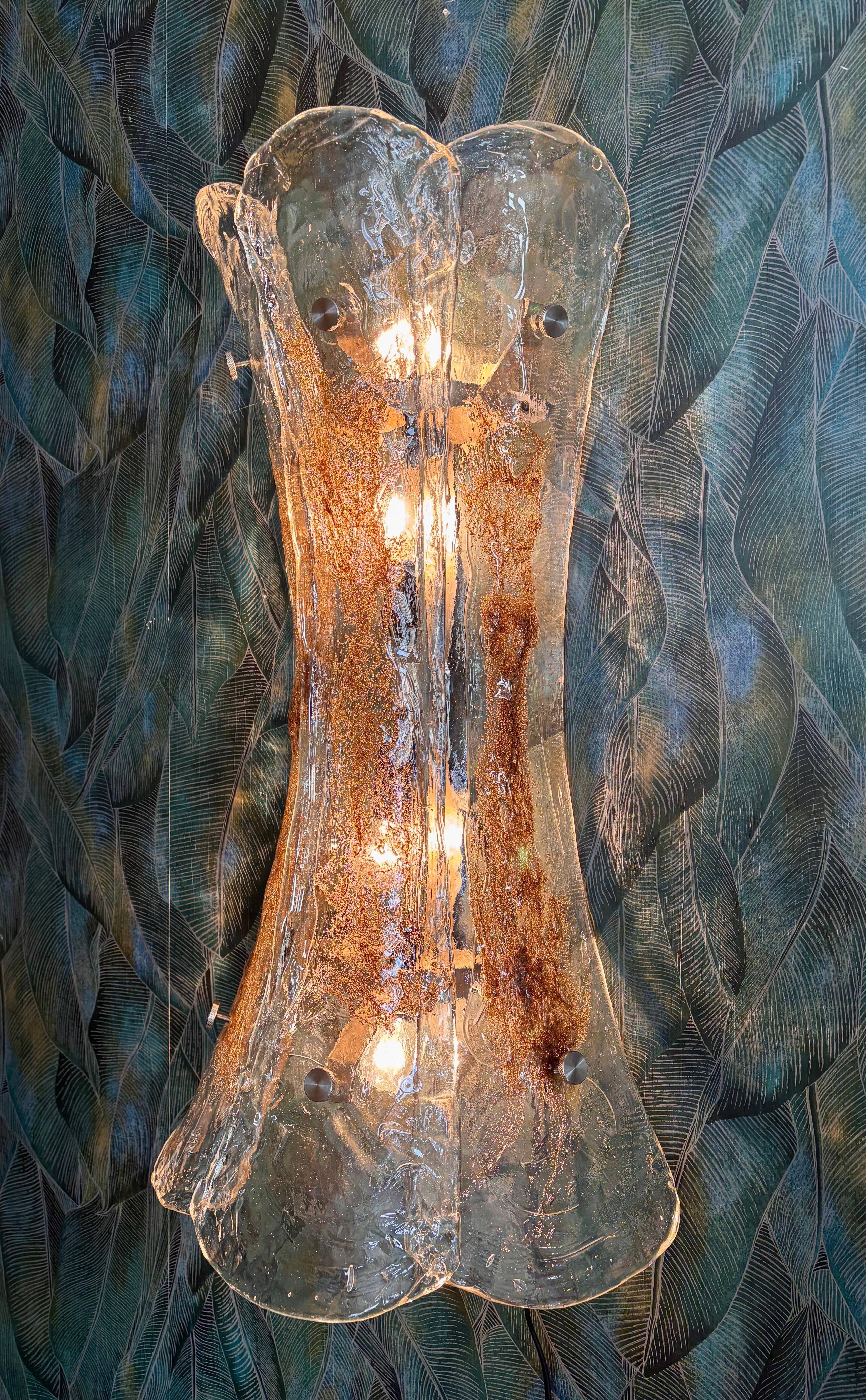 Un par de apliques XXL de Murano de Carlo Nason para Mazzega en venta 9