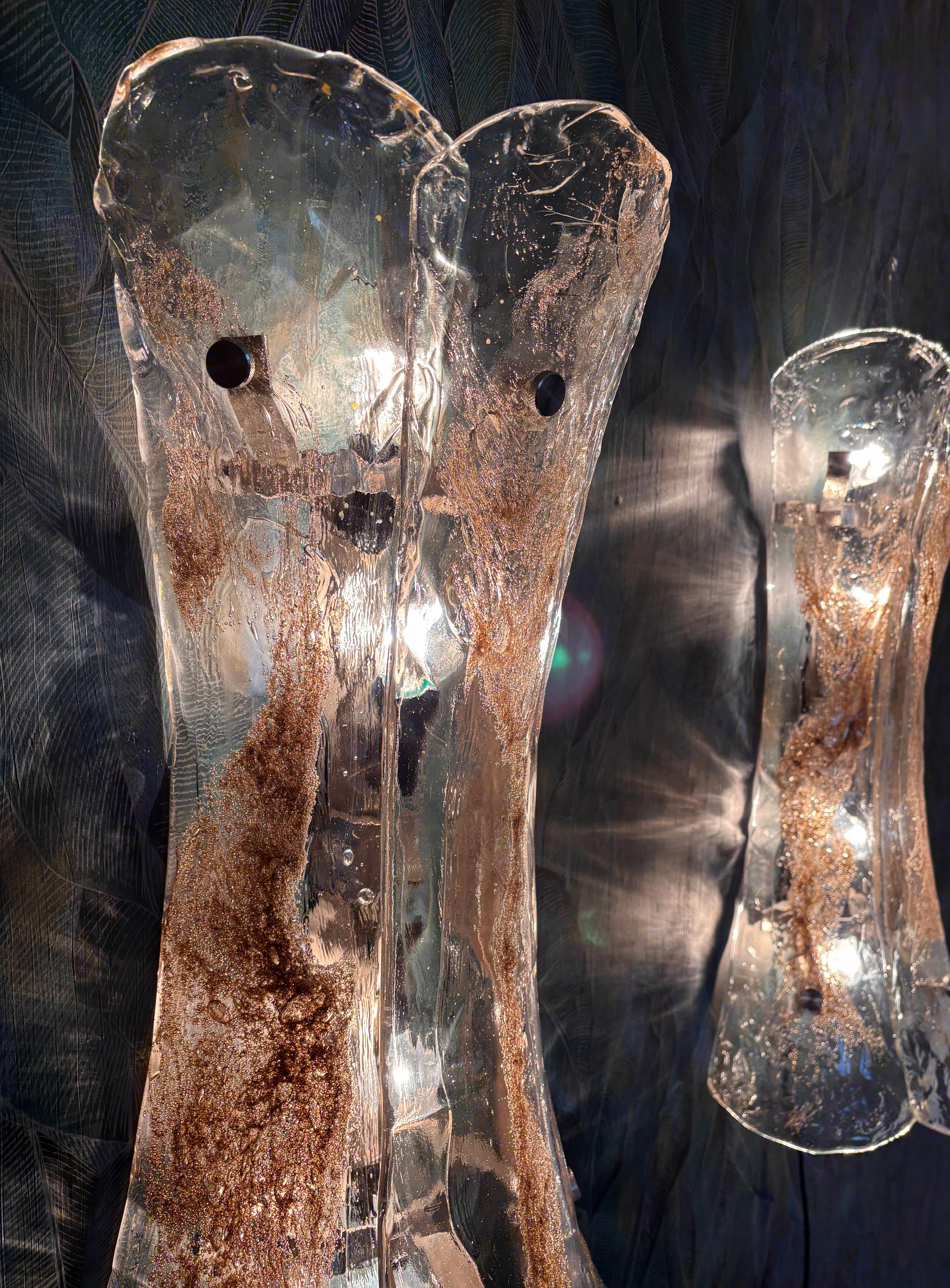Un par de apliques XXL de Murano de Carlo Nason para Mazzega en Bueno estado para la venta en Hannover, DE
