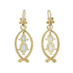 A Pair Of Yellow Gold And Diamond-set Serpent Earrings