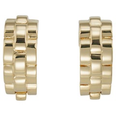 A Pair Of Yellow Gold Maillon Panthere Cufflinks By Cartier