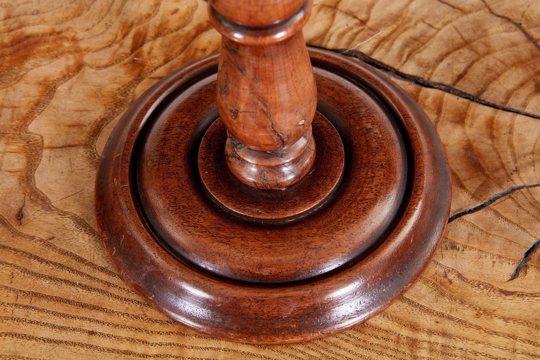 A Pair of Yew Wood Stands For Sale 1