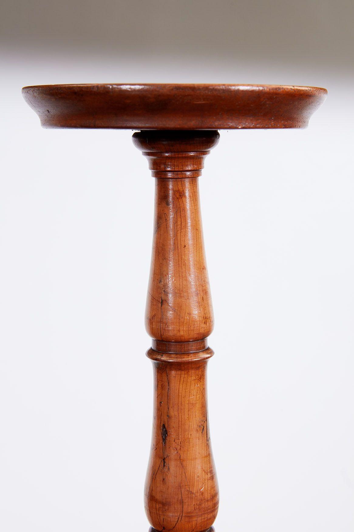 A Pair of Yew Wood Stands For Sale 3