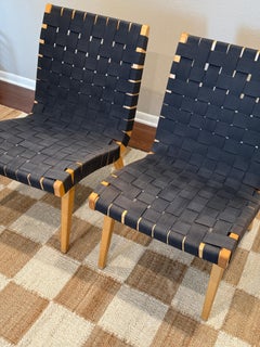 A pair or Jens Risom's Model 654 lounge chairs, designed in the 1940s for Knoll