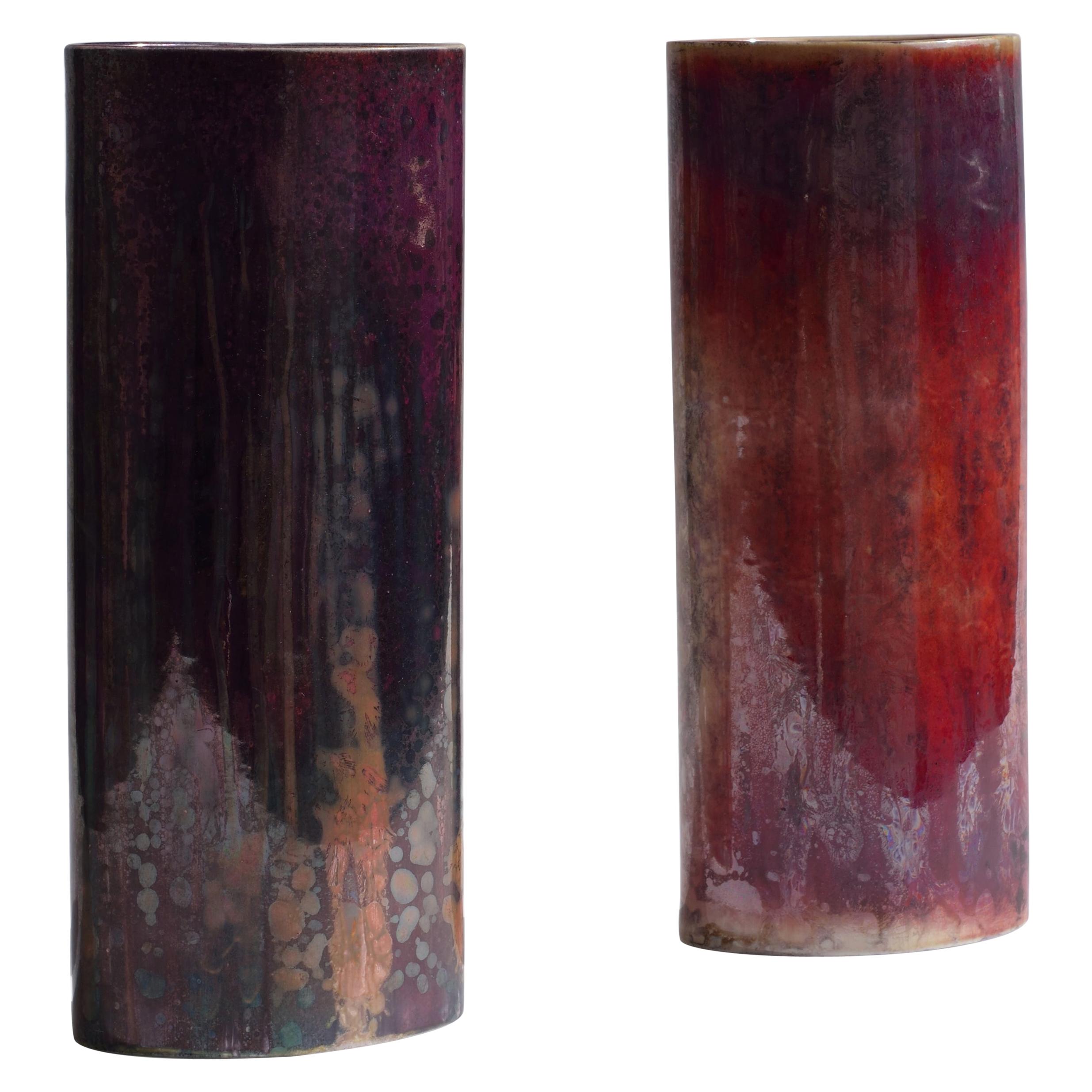 Pair of Vases Sèvres, Manufacture de Sèvres, 1986