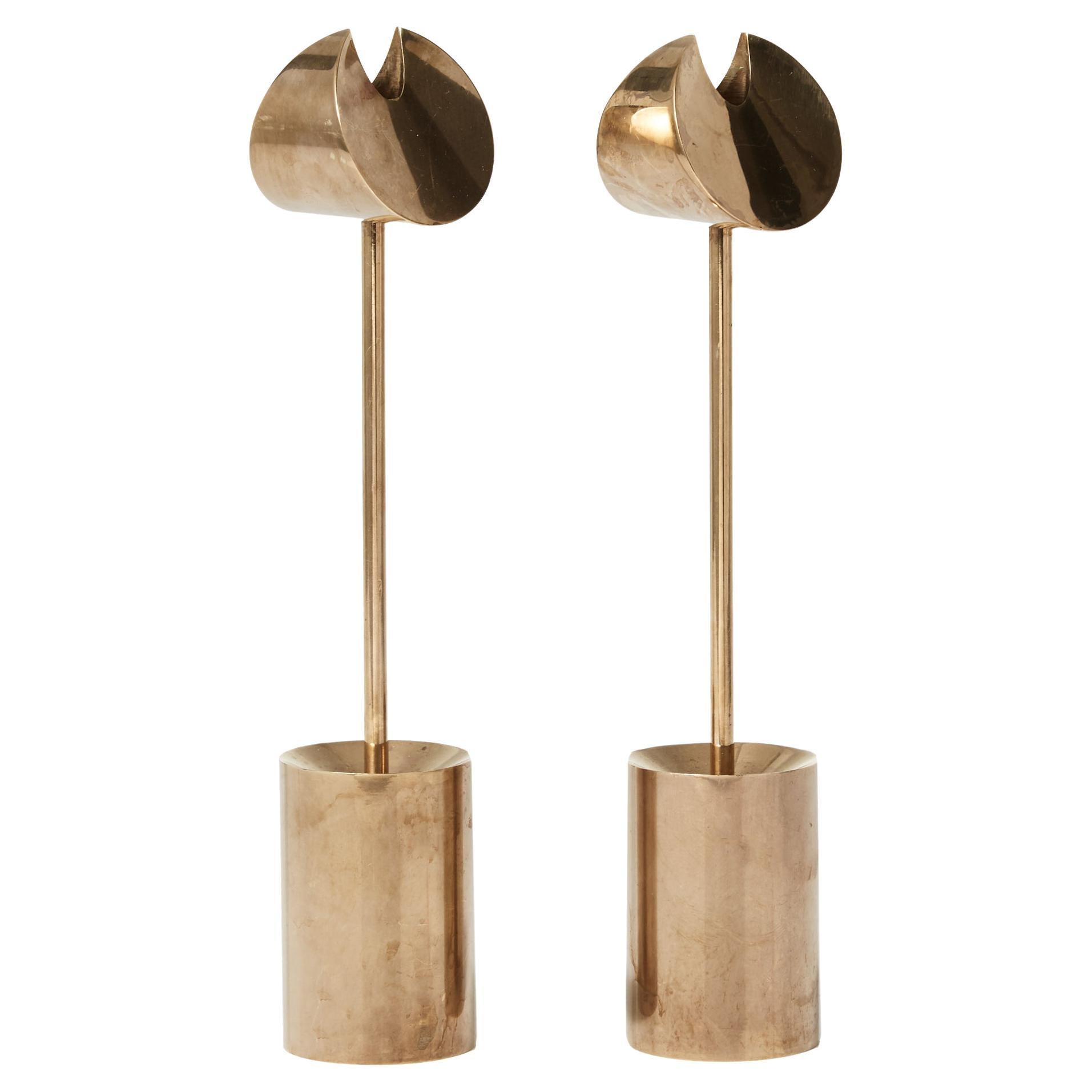 Paire de chandeliers modernes scandinaves Ariane de Pierre Forssell pour Skultuna en vente