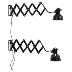 Pair SIS Wall-Scissor-Lamps/Working Lights