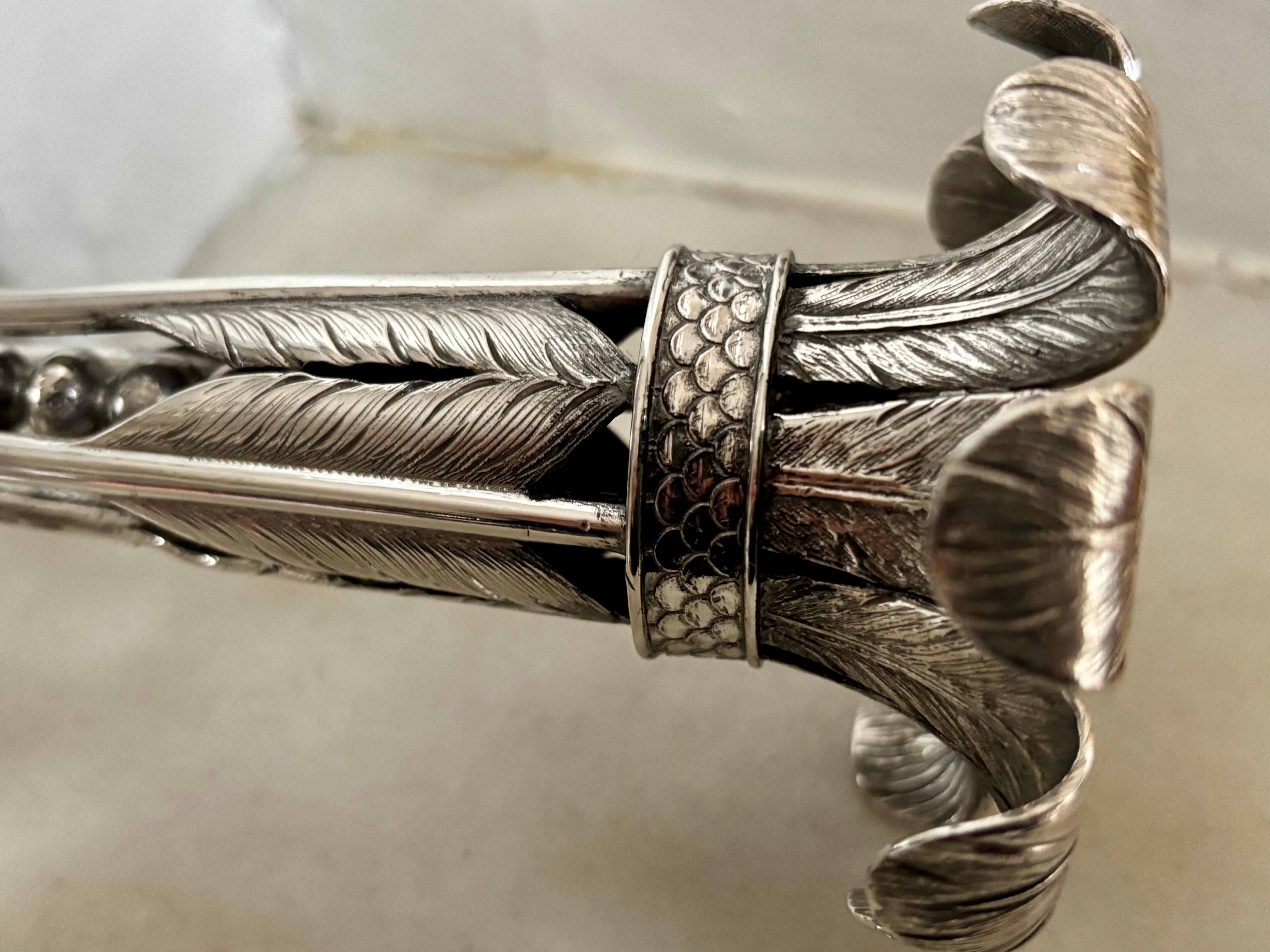 A Pair Solid Silver Candelabra 