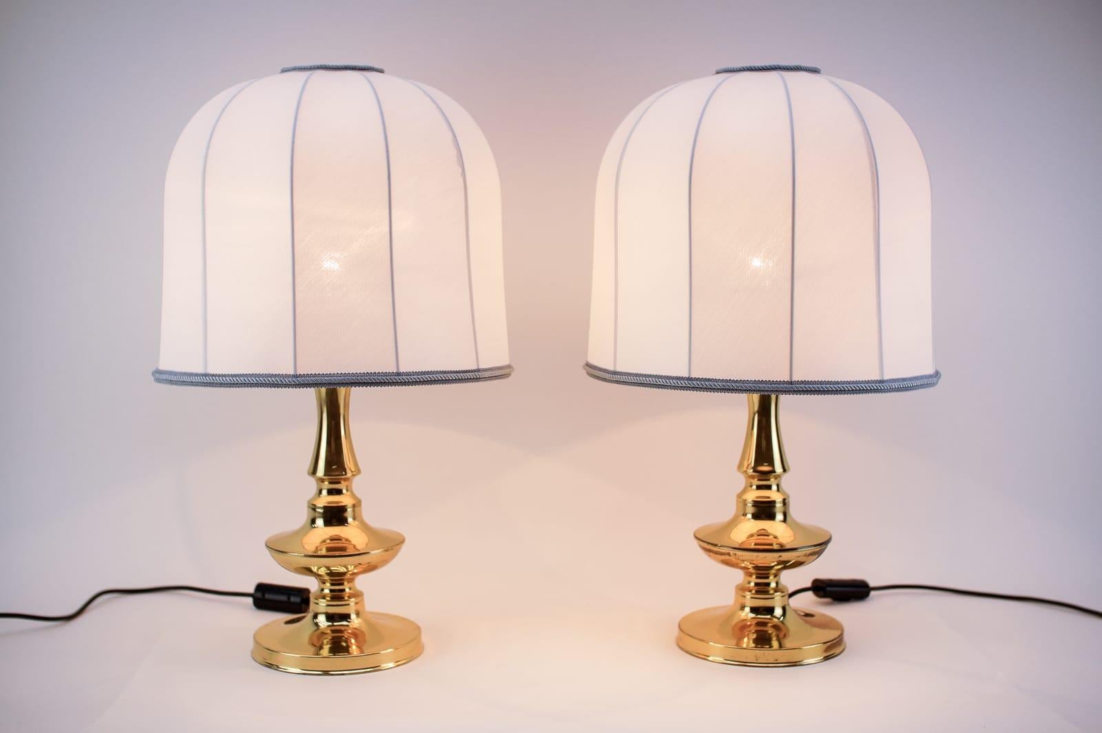 Hollywood Regency Pair Very Elegant Mid-Century Modern Table Lamps, 1960s For Sale