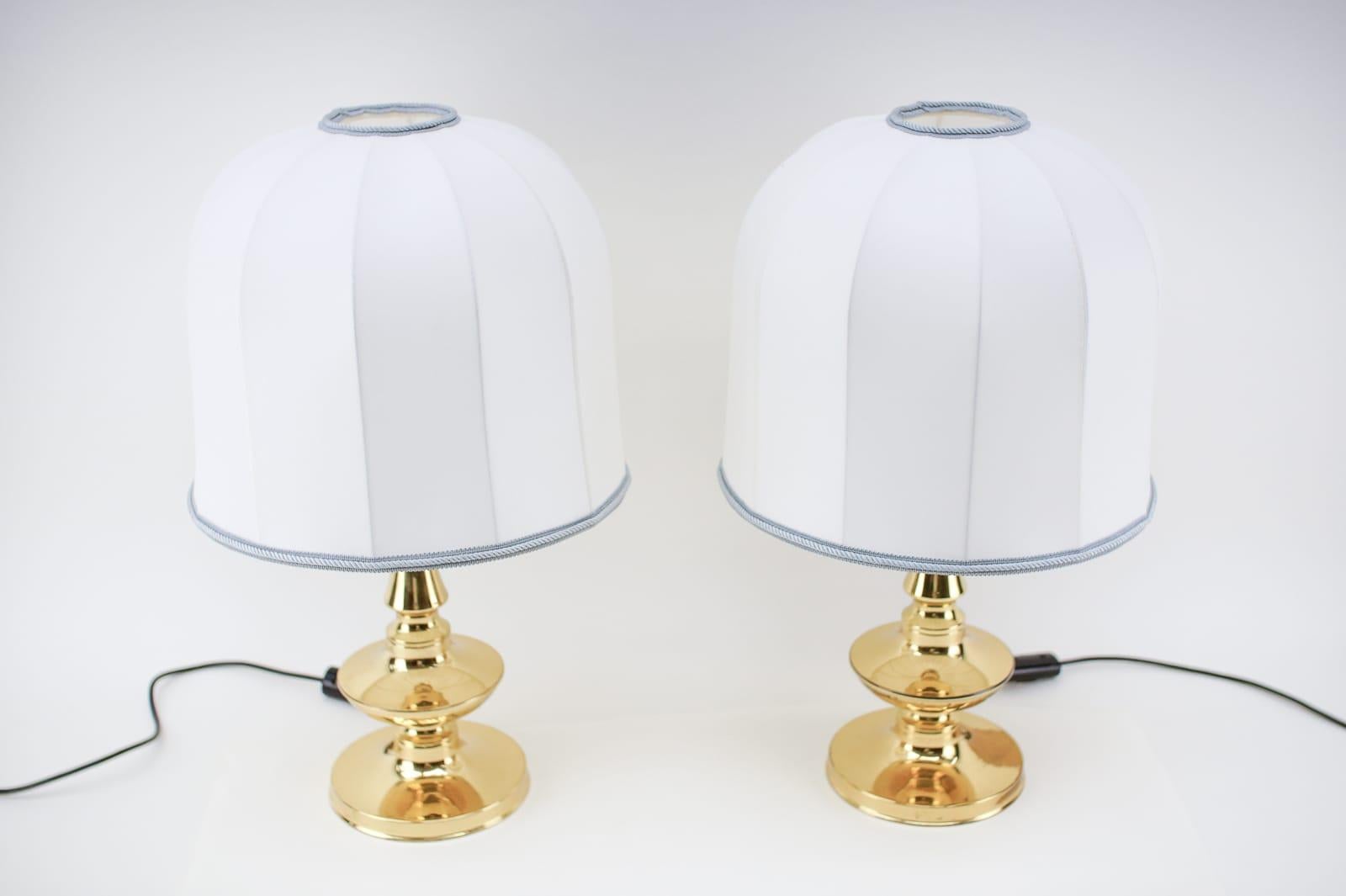 European Pair Very Elegant Mid-Century Modern Table Lamps, 1960s For Sale