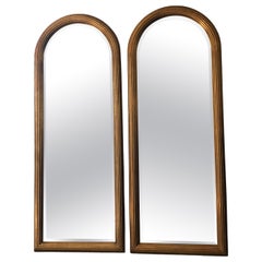 A Pair Vintage Deknudt Full Length Giltwood Mirror Hollywood Regency Belgium
