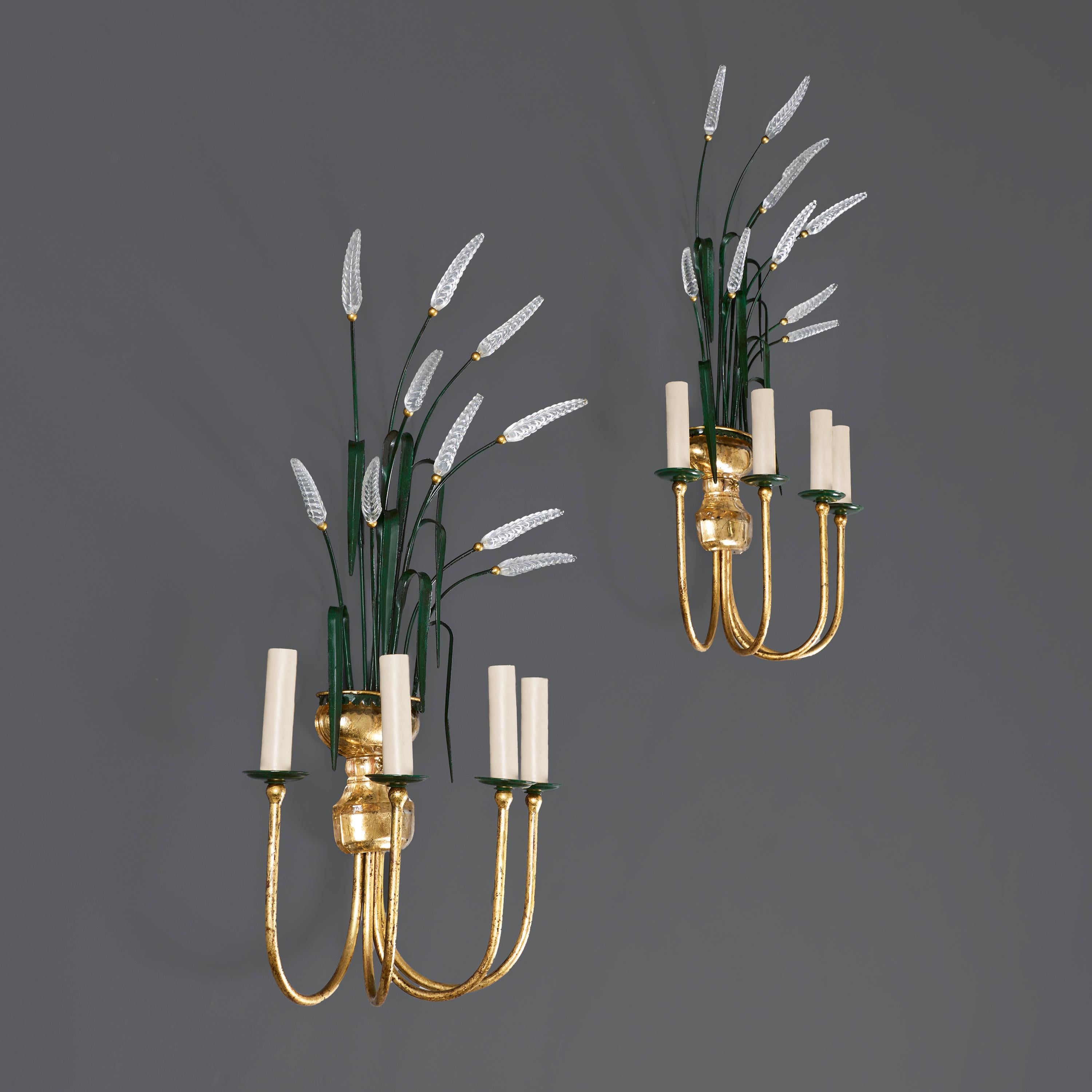 Un par de apliques del siglo XX de Maison Bagues Regencia de Hollywood en venta