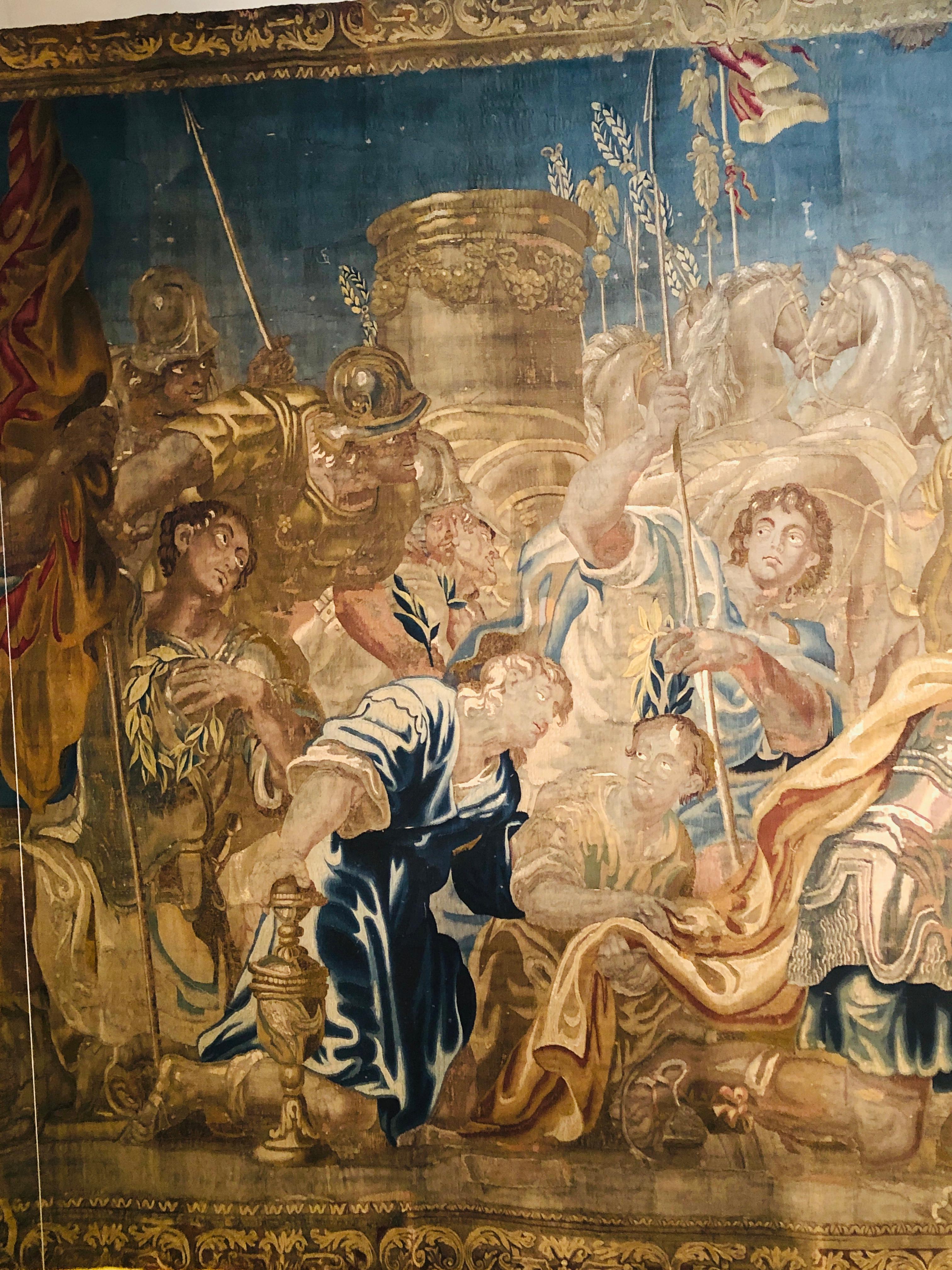 Flämischer Wandteppich Daris aus dem 17. Jahrhundert in Konstantinopel im Angebot 4