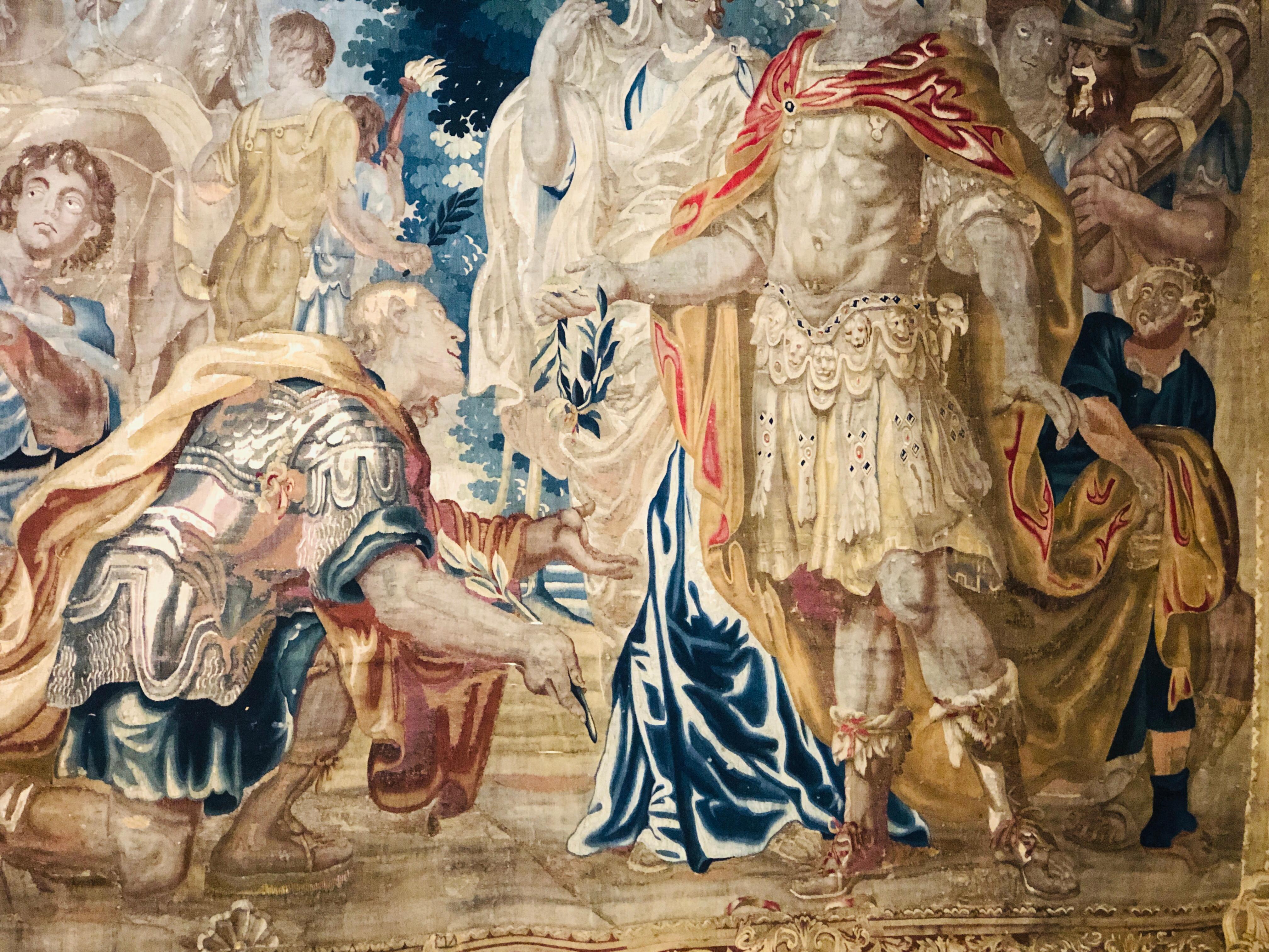 Flämischer Wandteppich Daris aus dem 17. Jahrhundert in Konstantinopel im Zustand „Gut“ im Angebot in Stamford, CT