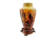 A Palatial Sevres Orientalist Vase ‘Prayers in the Desert’ by Andre Dore