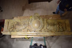 Palatial Sienna Marble Over Door Ornament