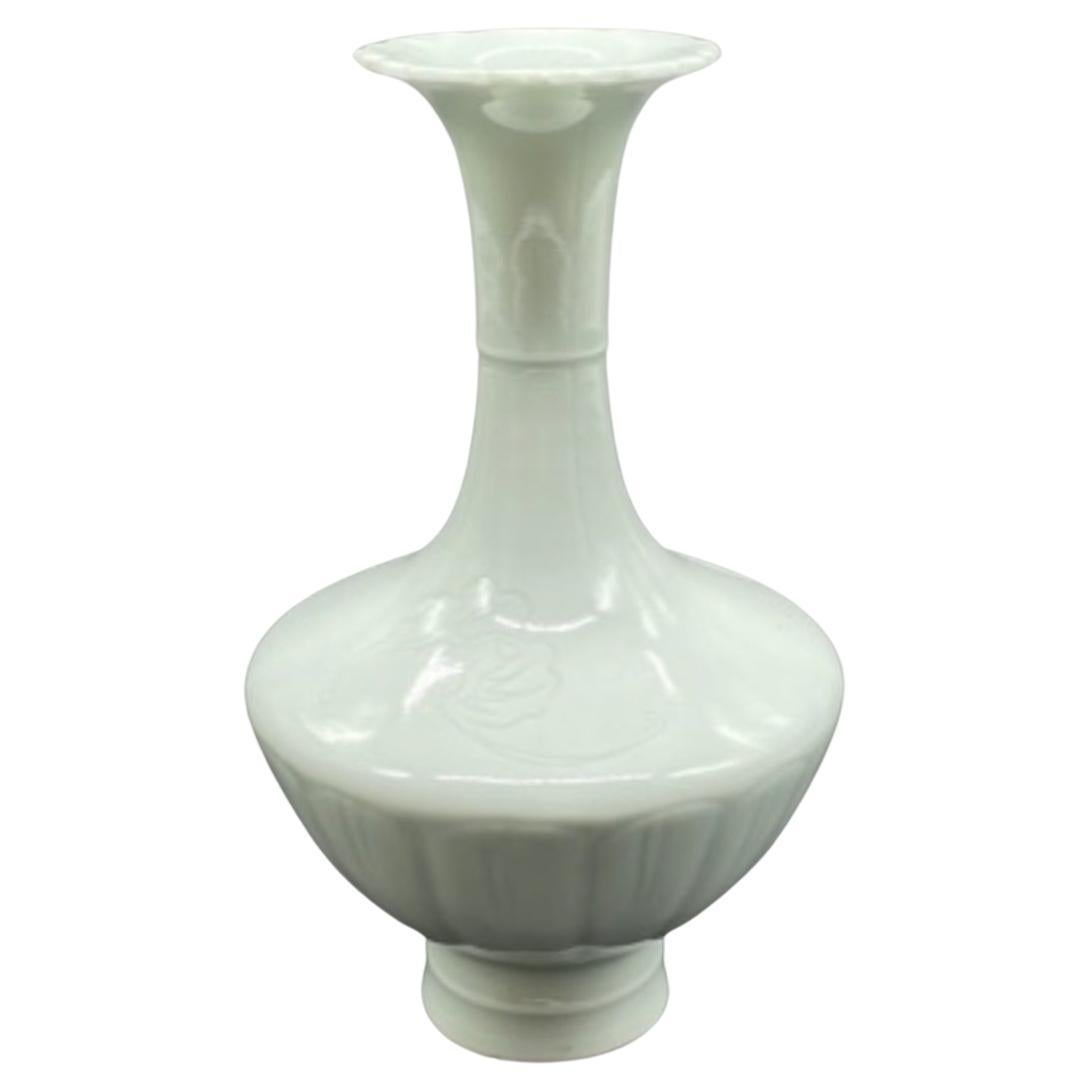A Pale Celadon Glazed Bottle Vase, Xuanhe Mark, 20th Century or Possibly Earlier