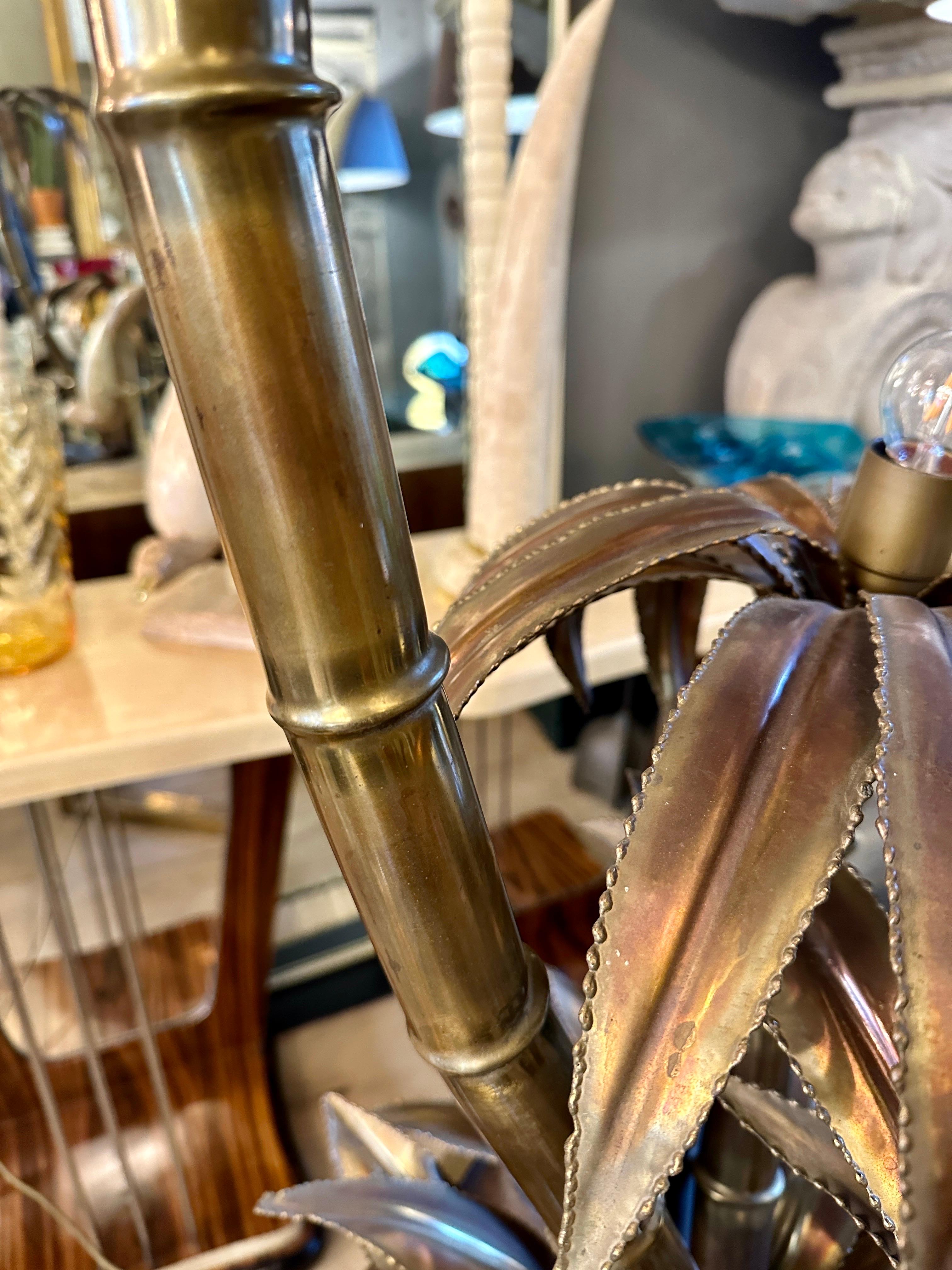 A Palm Tree Floor lamp By Maison Jansen For Sale 4