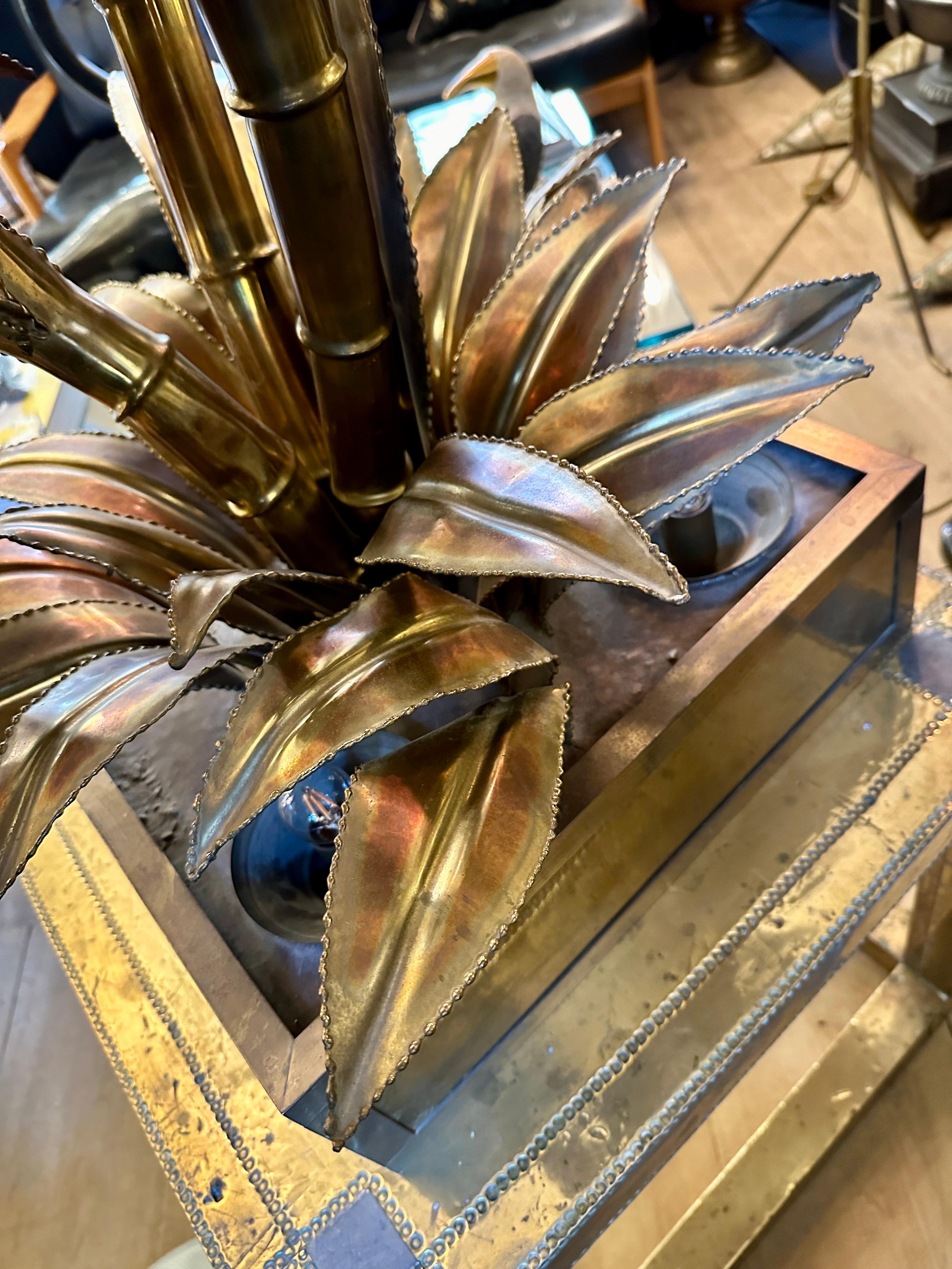 A Palm Tree Floor lamp By Maison Jansen For Sale 6