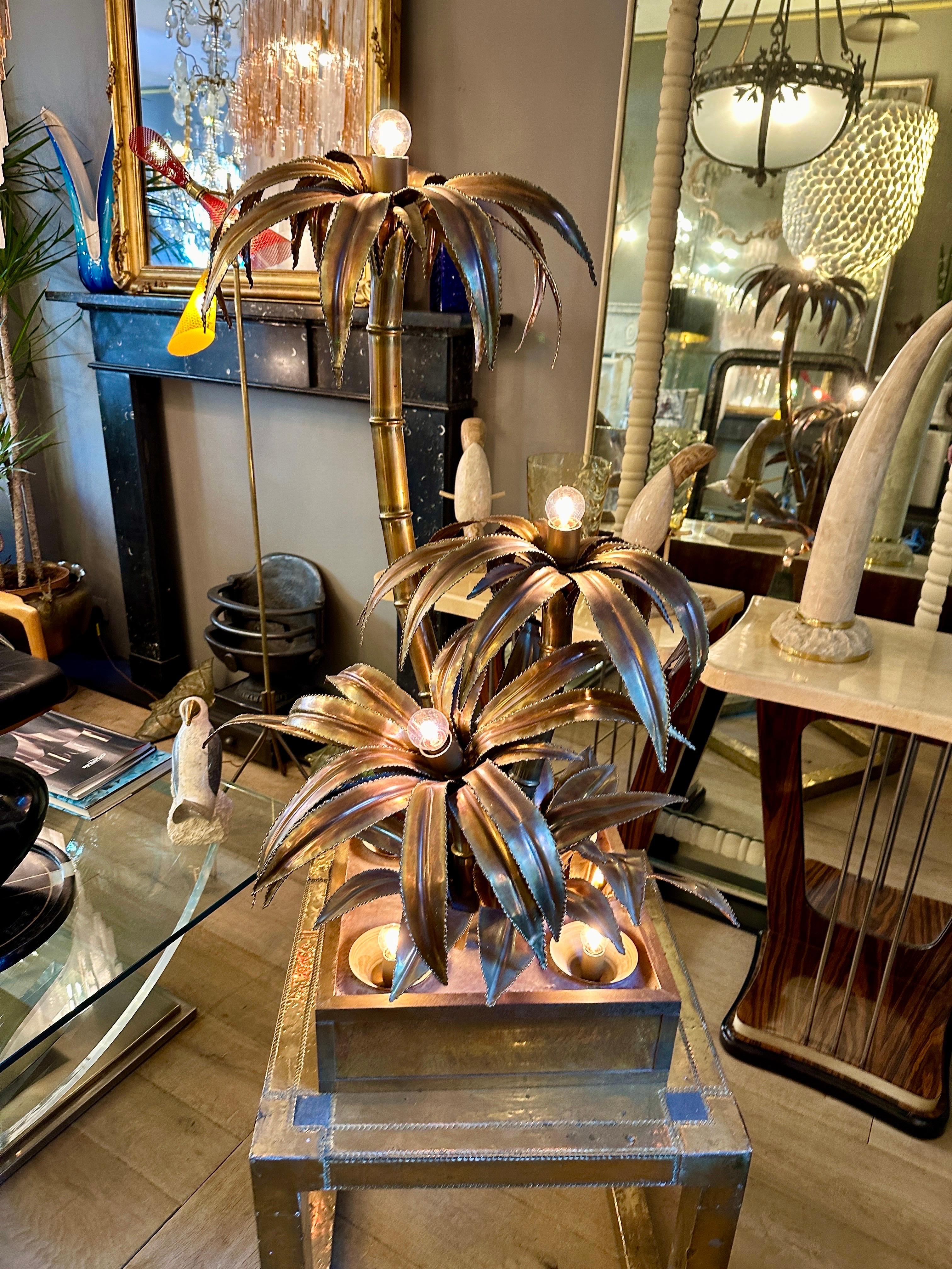 A Palm Tree Floor lamp By Maison Jansen For Sale 8