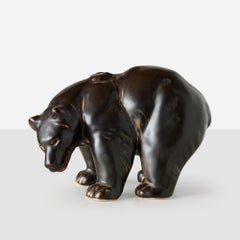 A Papa Bear Figurine by Knud Kyhn for Royal Copenhagen