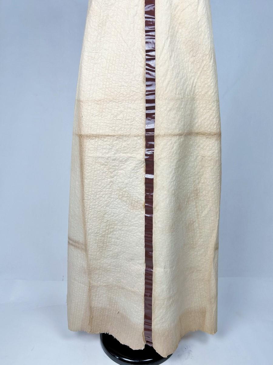 Abito di carta e nastro adesivo di Anik Robelin per Paco Rabanne Paris - C.C. 1967 In condizioni discrete in vendita a Toulon, FR