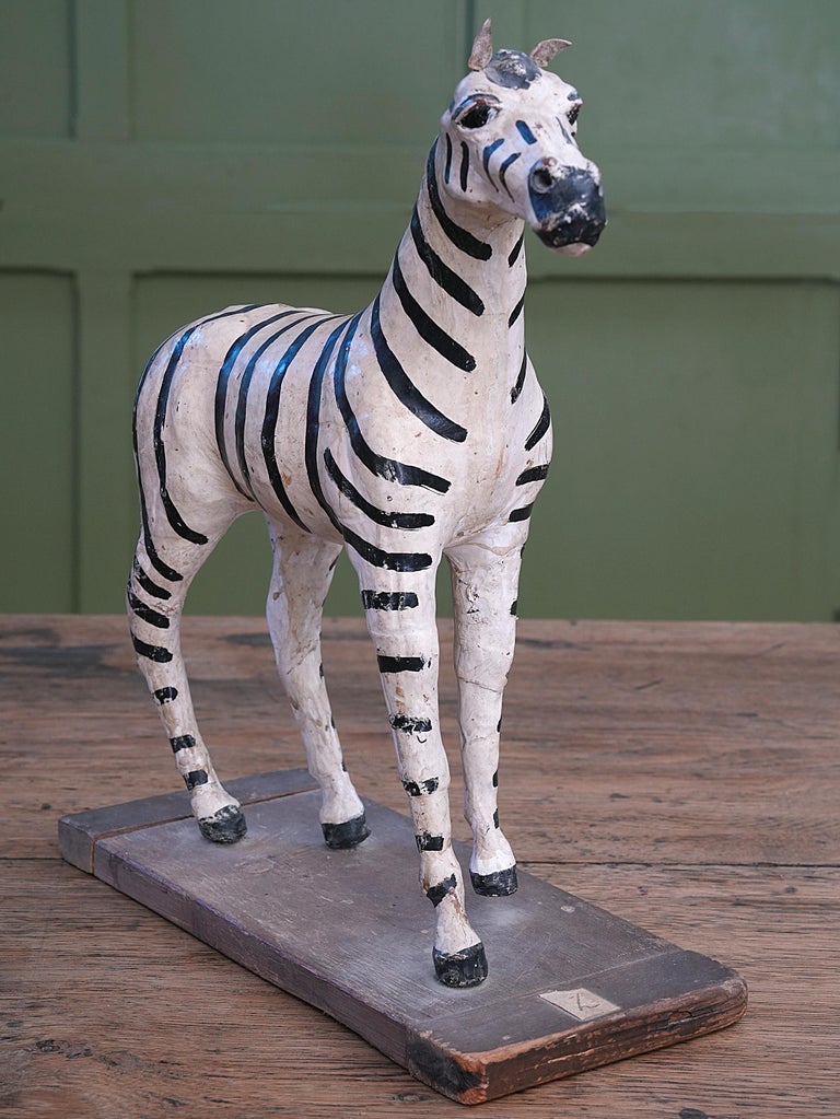 Papiermâché Zebra Model For Sale at 1stDibs