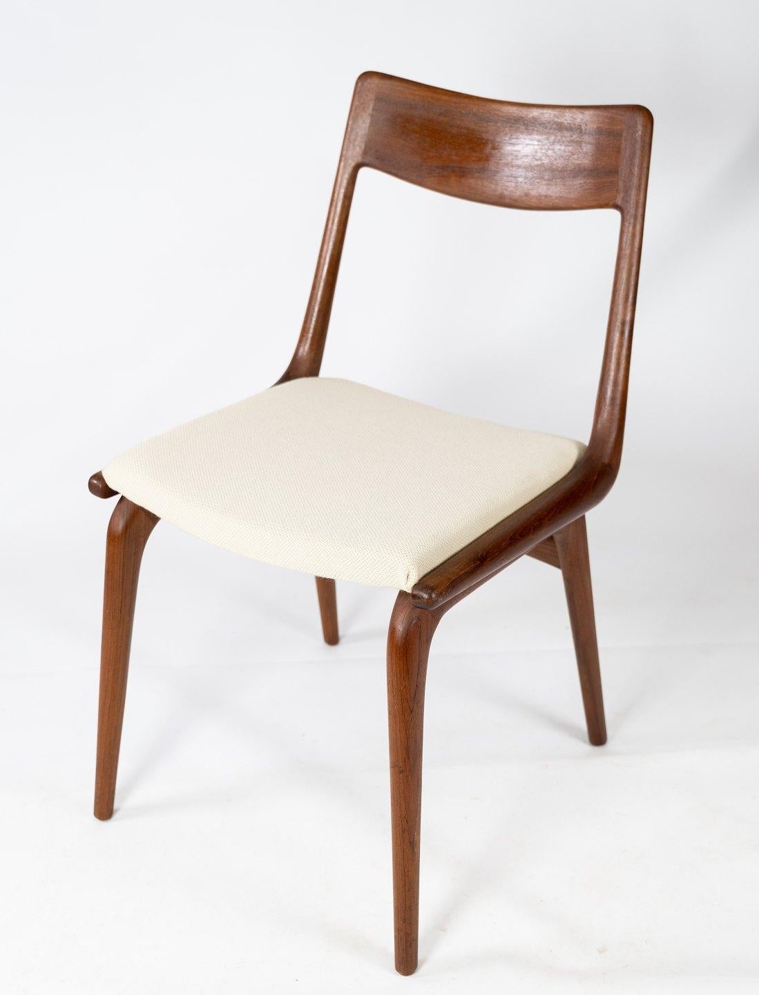 Scandinavian Modern Papir of Dining Chairs, Model Boomerang, by Alfred Christensen, 1960s