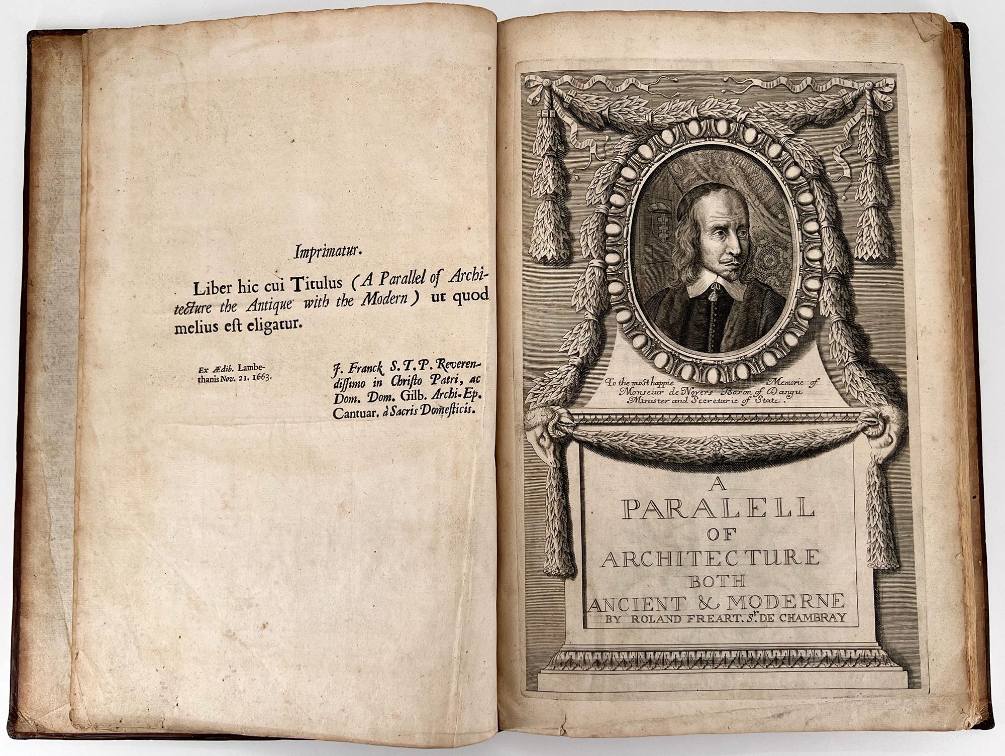 Evelyn, John traducteur ; Fréart, Roland de Chambray
Un parallèle entre l'architecture ancienne et l'architecture moderne ; dans une Collectional de dix auteurs principaux qui ont écrit sur les cinq ordres, Palladio et Scamozzi, Serlio et Vignola,