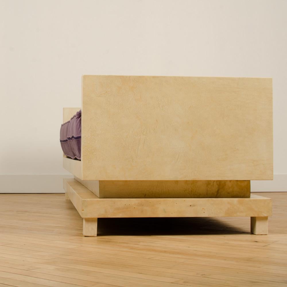 Parchment Covered Daybed in the Manner of Jean-Michel Frank, Contemporary 2