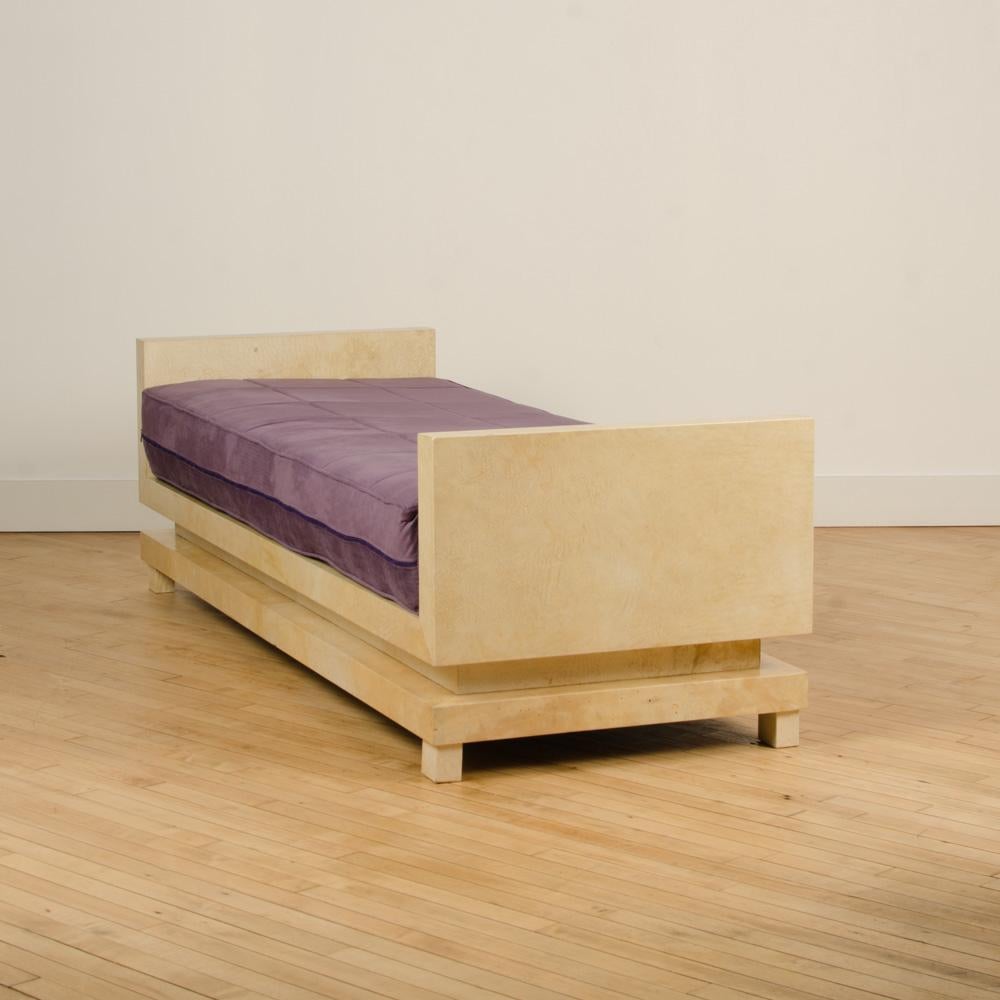 Parchment Covered Daybed in the Manner of Jean-Michel Frank, Contemporary 3