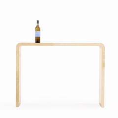A Parchment Covered Waterfall Console.