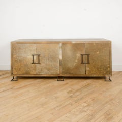 Parchment Credenza in the Manner of James Mont, Contemporary