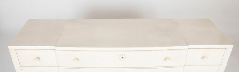 French Parchment & Lacquer Commode Designed by Andre Arbus, circa 1935 For Sale