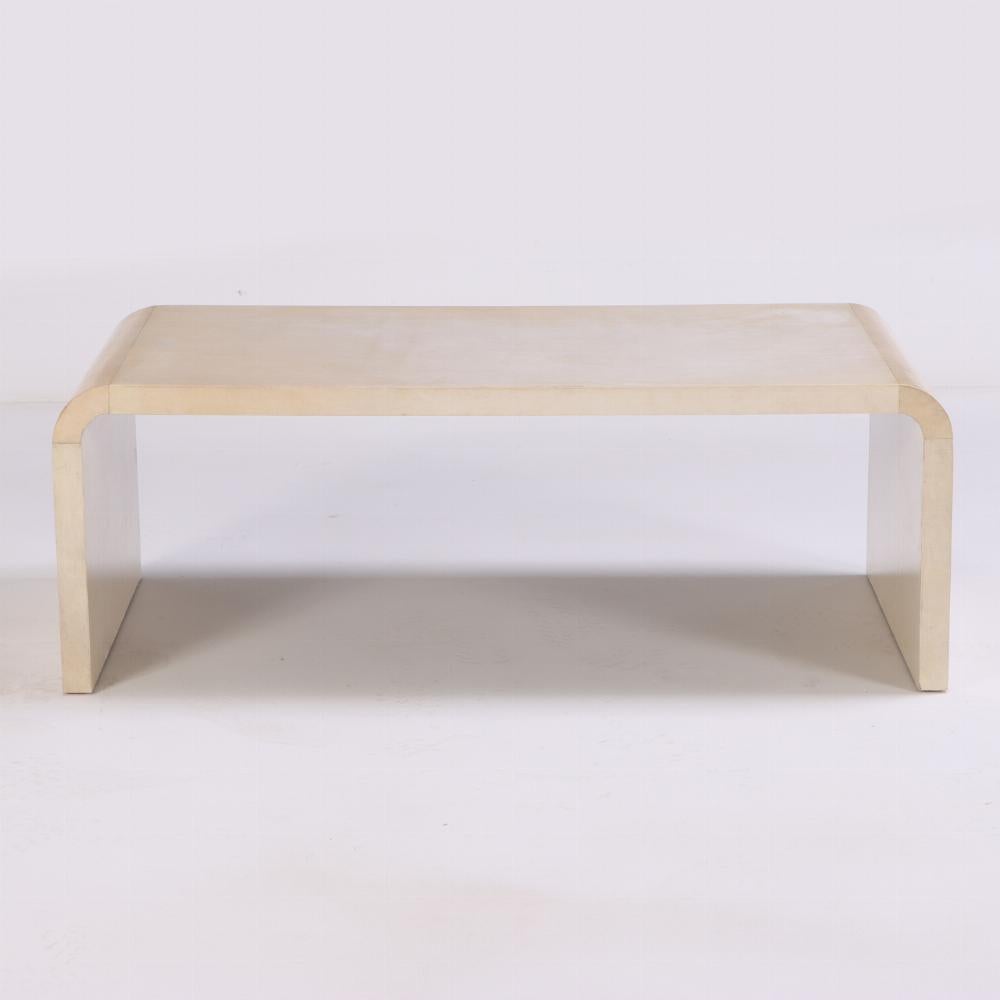 This beautiful inverted U shape table has a timeless neutral, muted tone which will add more warmth and character to your spaces. It is from a hotel in Buenos Aires, Argentina C 2010.