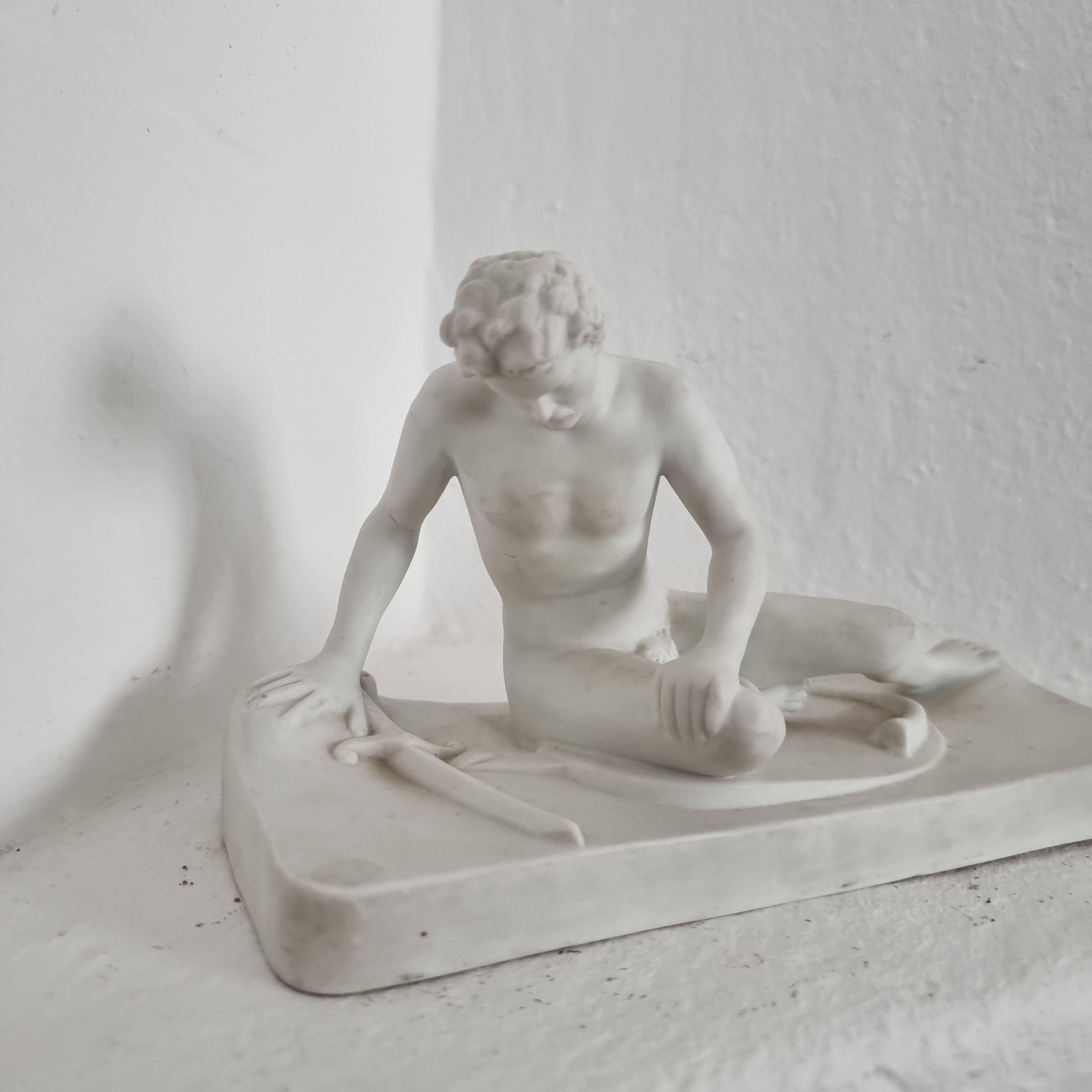 Parian Figurine, 'the Dying Gaul', Mid-20th Century  2