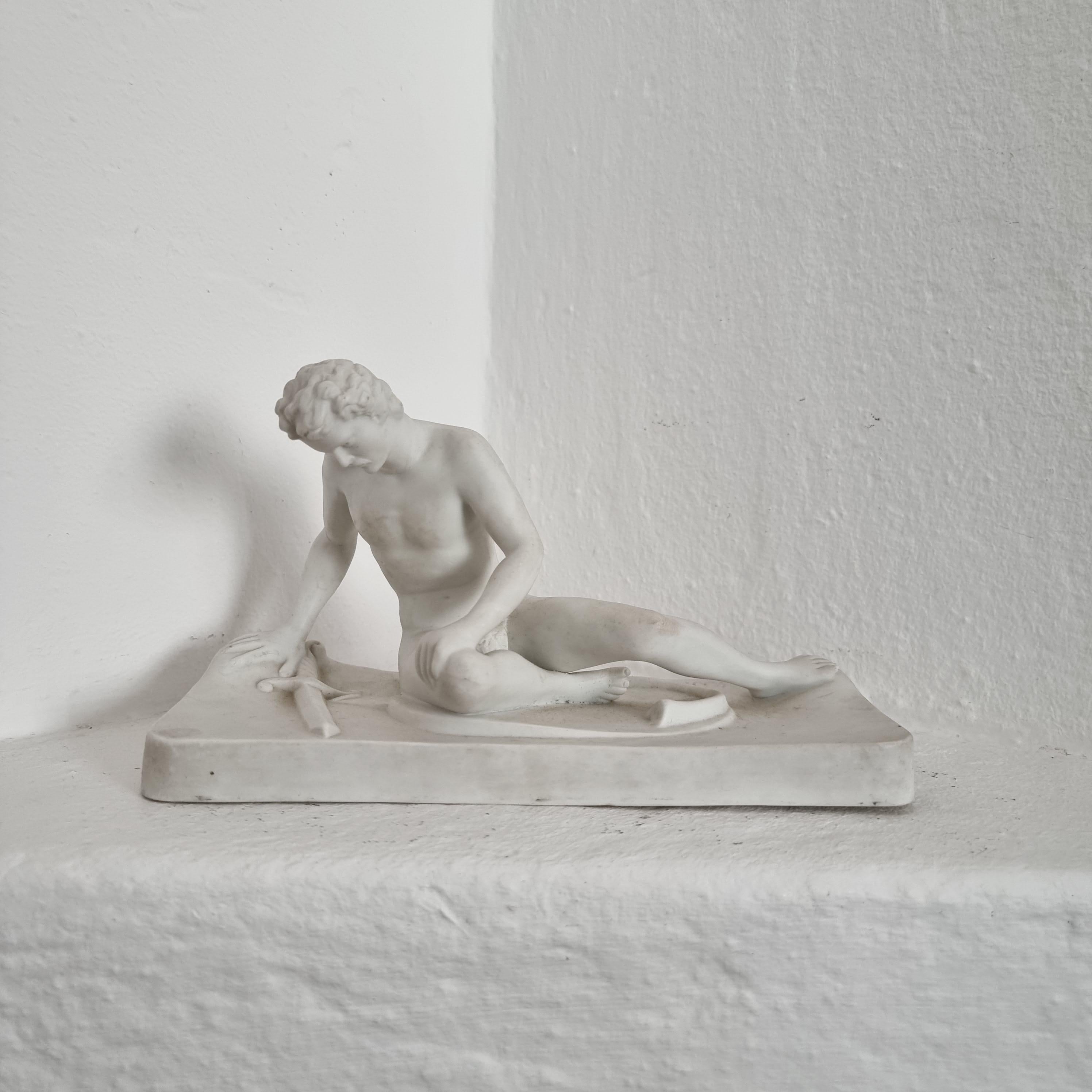 Parian Figurine, 'the Dying Gaul', Mid-20th Century  3