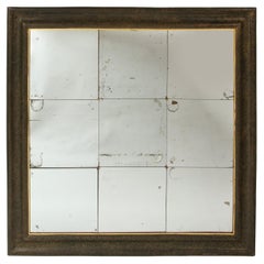 Parish Hadley Square Green and Antiqued Glass Mirror