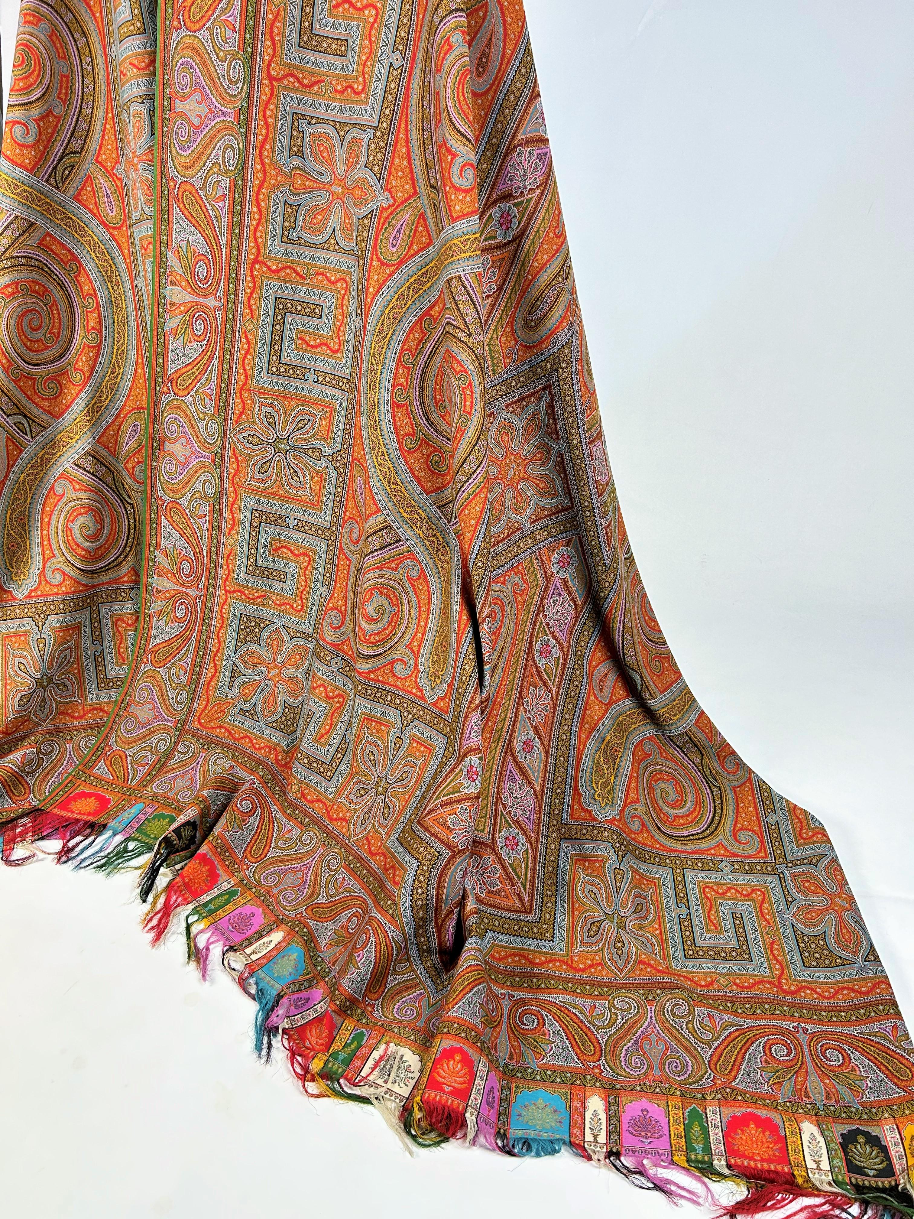 A Parisian cashmere Paisley shawl signed Emile-Frédéric Hébert Circa 1865/1870 10