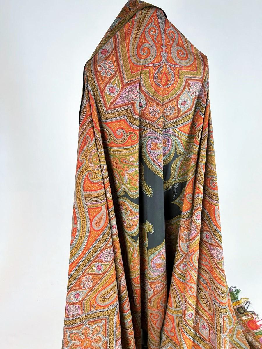 A Parisian cashmere Paisley shawl signed Emile-Frédéric Hébert Circa 1865/1870 11