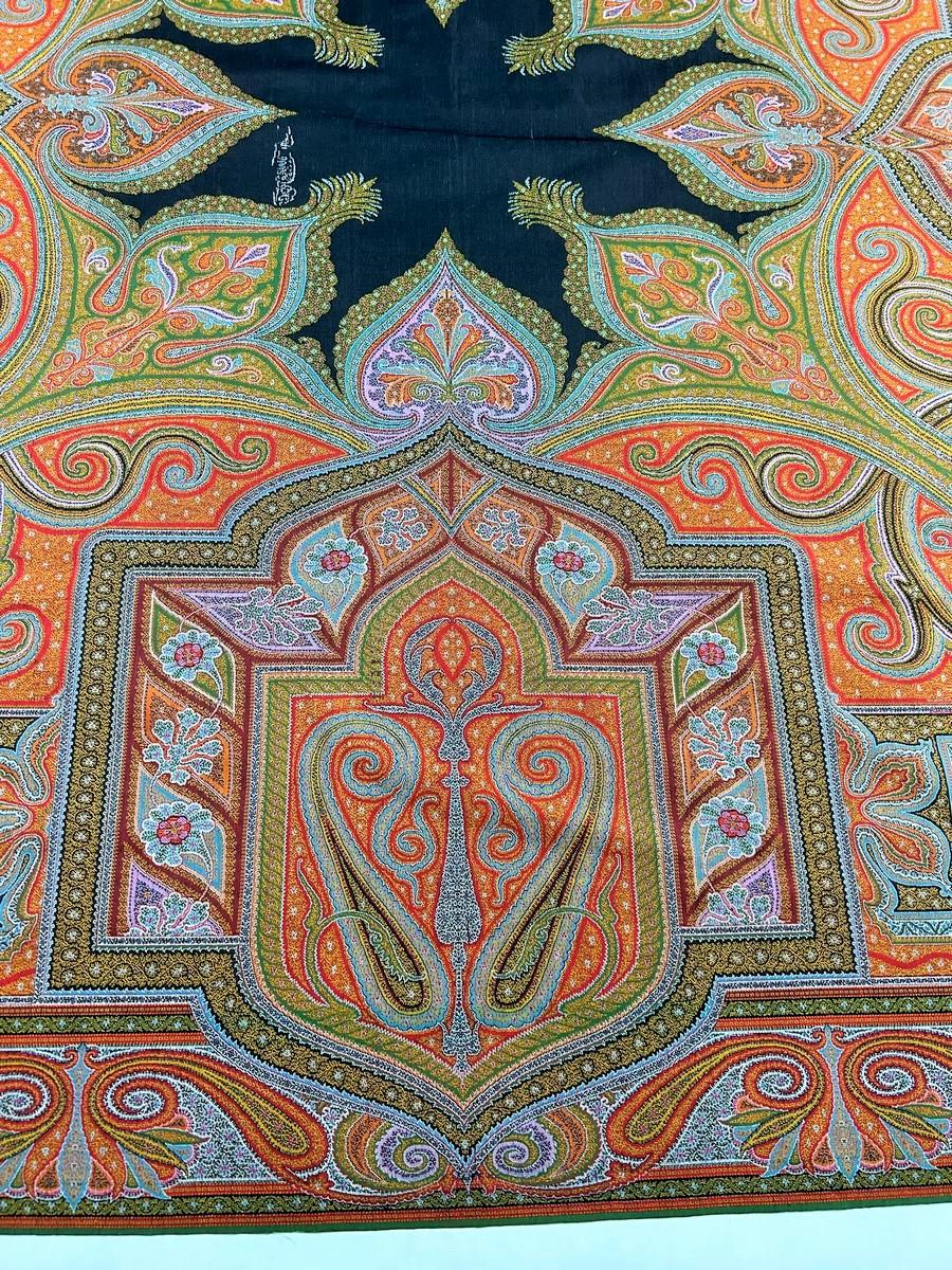 A Parisian cashmere Paisley shawl signed Emile-Frédéric Hébert Circa 1865/1870 2