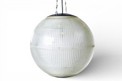 A Parisian Holophane Glass Street Lamp