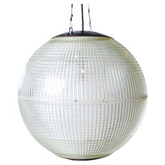 A Parisian Holophane Glass Street Lamp