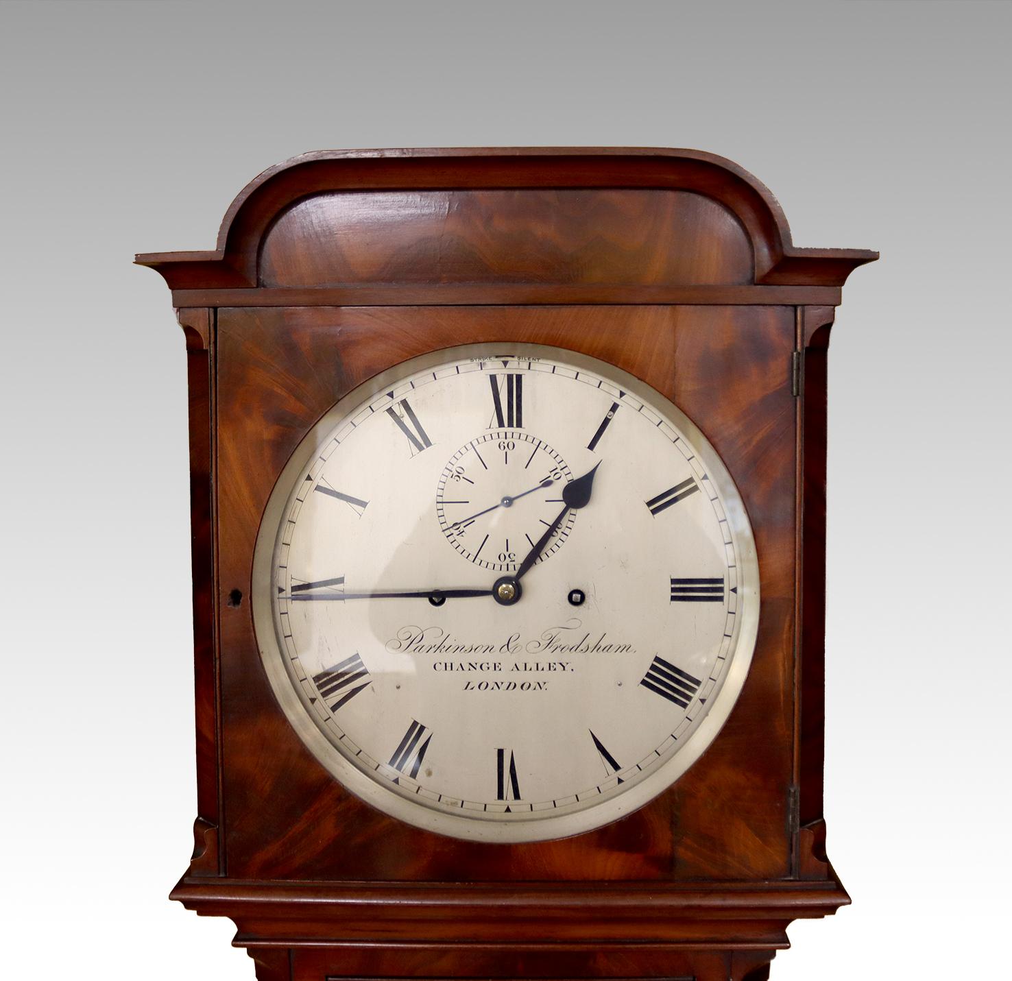 English A Parkinson & Frodsham Eight Day Longcase For Sale