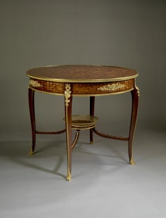 Parquetry Inlaid Centre Table Attributed to François Linke, circa 1900