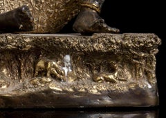 A Partially Gilt Asian Sculpture of Musician, Early 20th Century