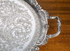 A Particularly Fine Quality Late Nineteenth Century, Large Oval Tray