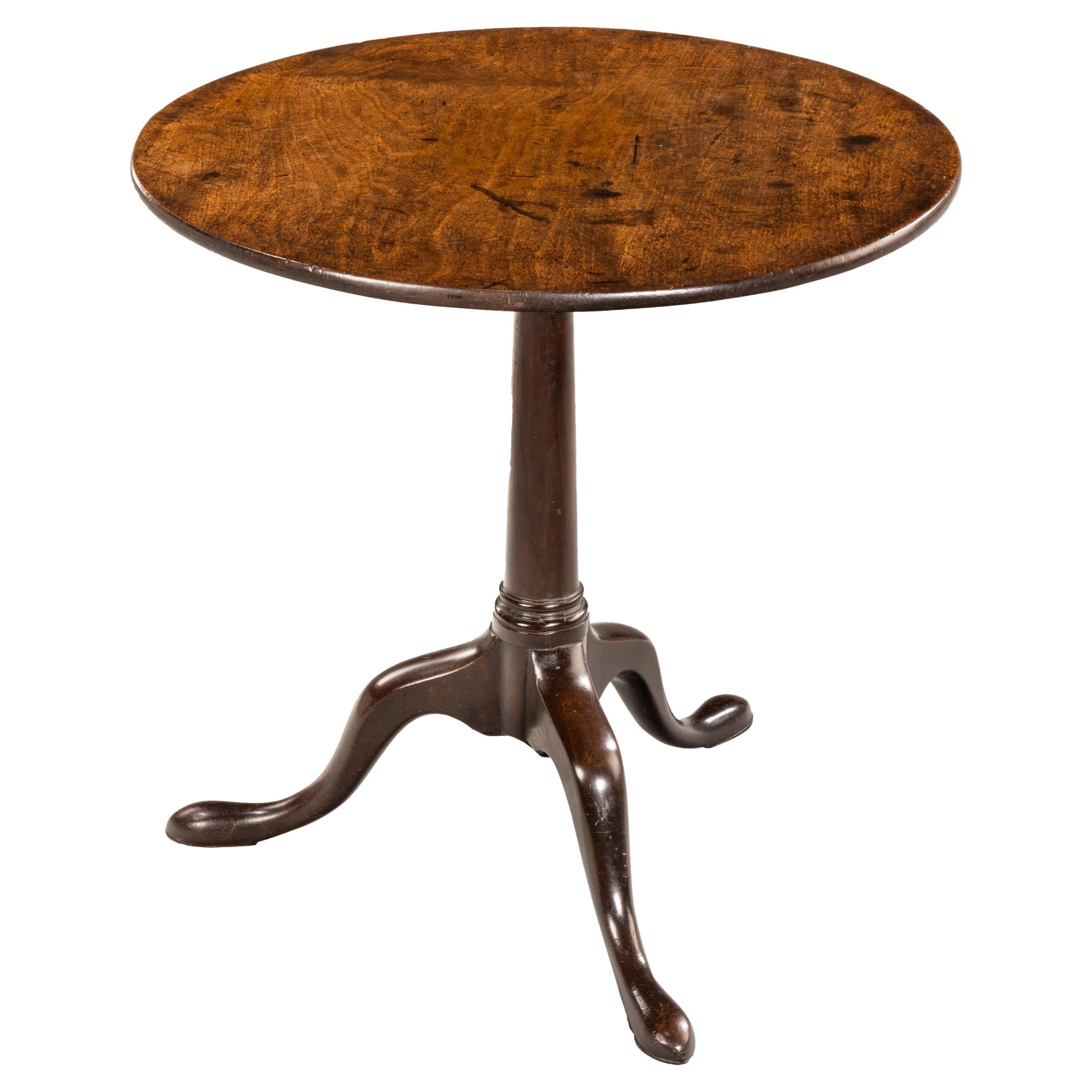 Particularly Good George III Period Mahogany Tilt Table