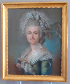 A pastel portrait of a lady - 18th century
