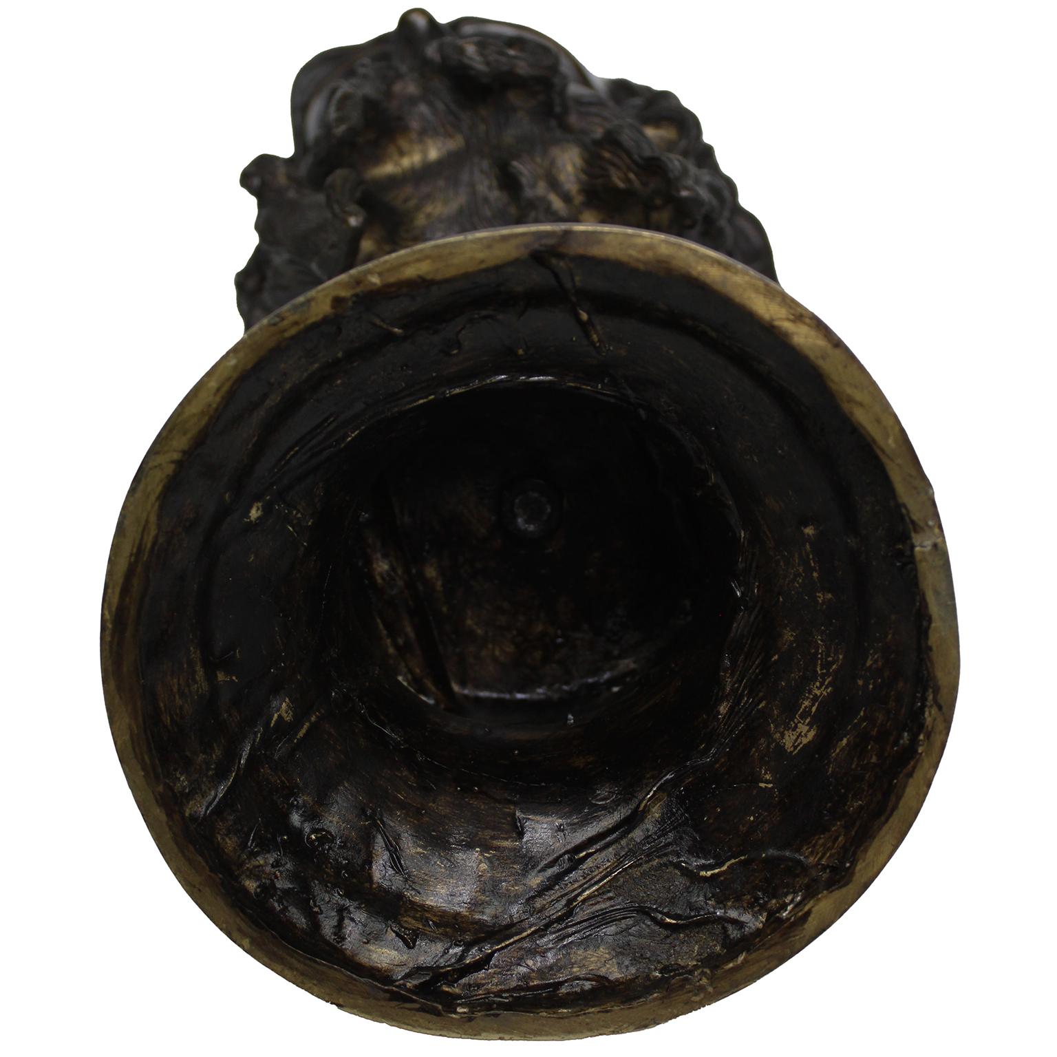 A Patinated Bronze Bust of 